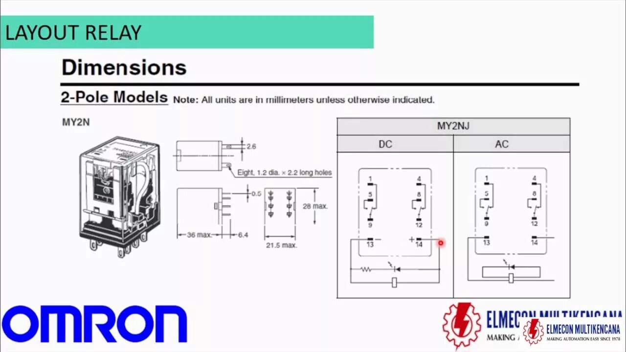 Relay 1 подключение TUTORIAL RELAY OMRON - YouTube