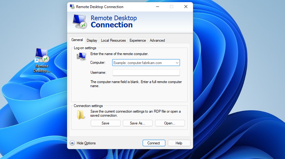Remote удаленное подключение Edit Options Of Open Remote Desktop Connection Online fillerpro.com