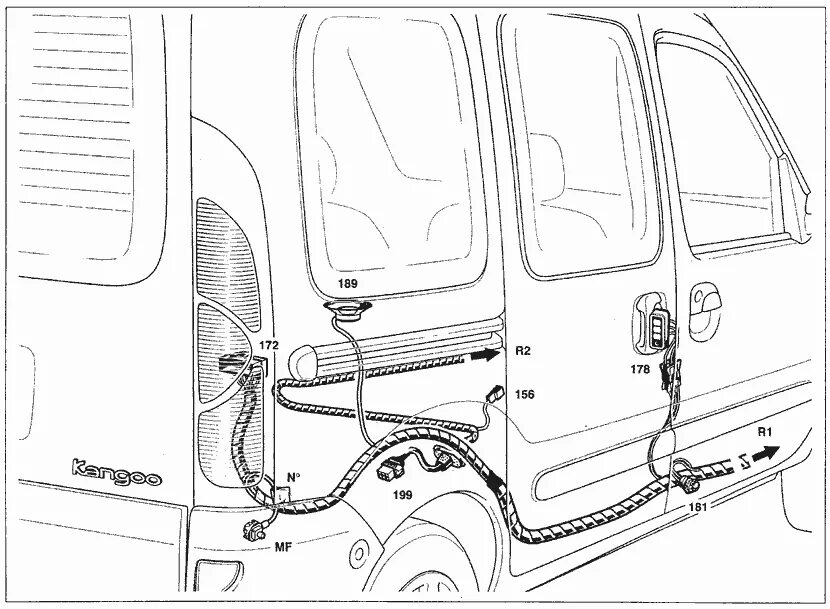 Renault kangoo uch точки подключения 15.2. Эксплуатация, обслуживание и ремонт автомобилей Renault Kangoo (Рено Канго