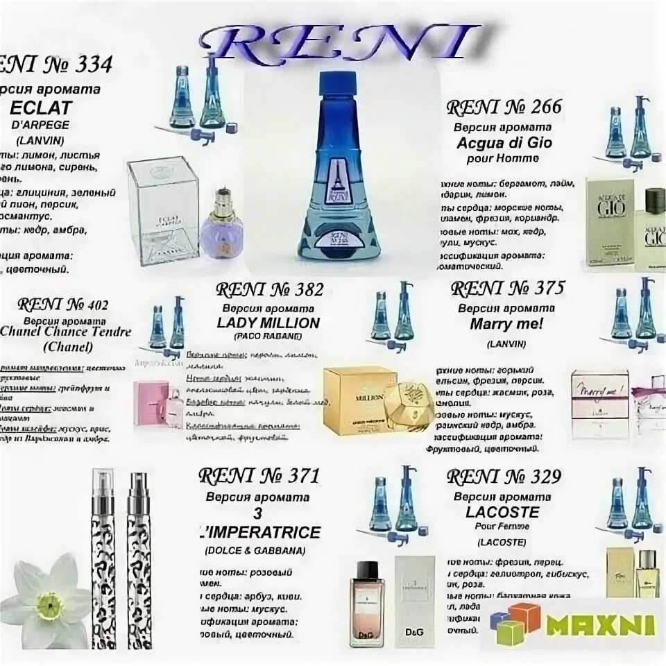 Reni духи каталог с фото оригинала French Perfume-RENI Мужские и женские ароматы - 80 фотографий ВКонтакте