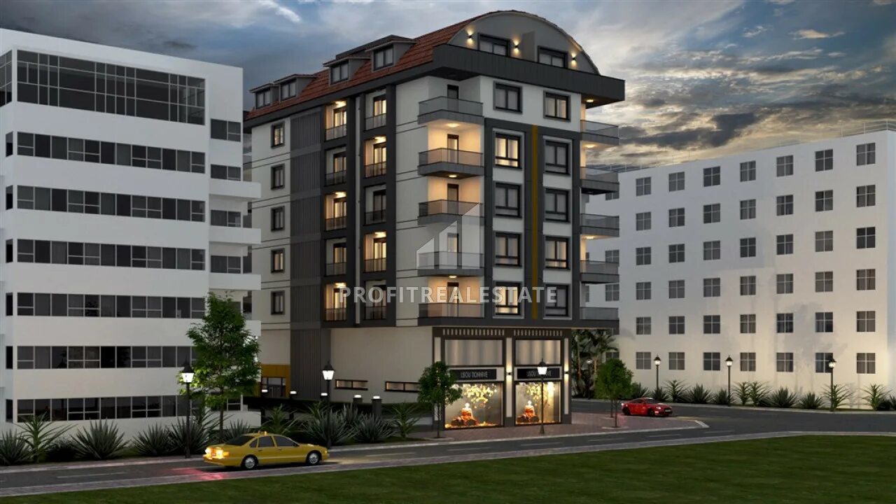 Residence no 1 ул мира 232 фото Inexpensive apartment at the excavation stage, Mahmutlar, Alanya, real estate in