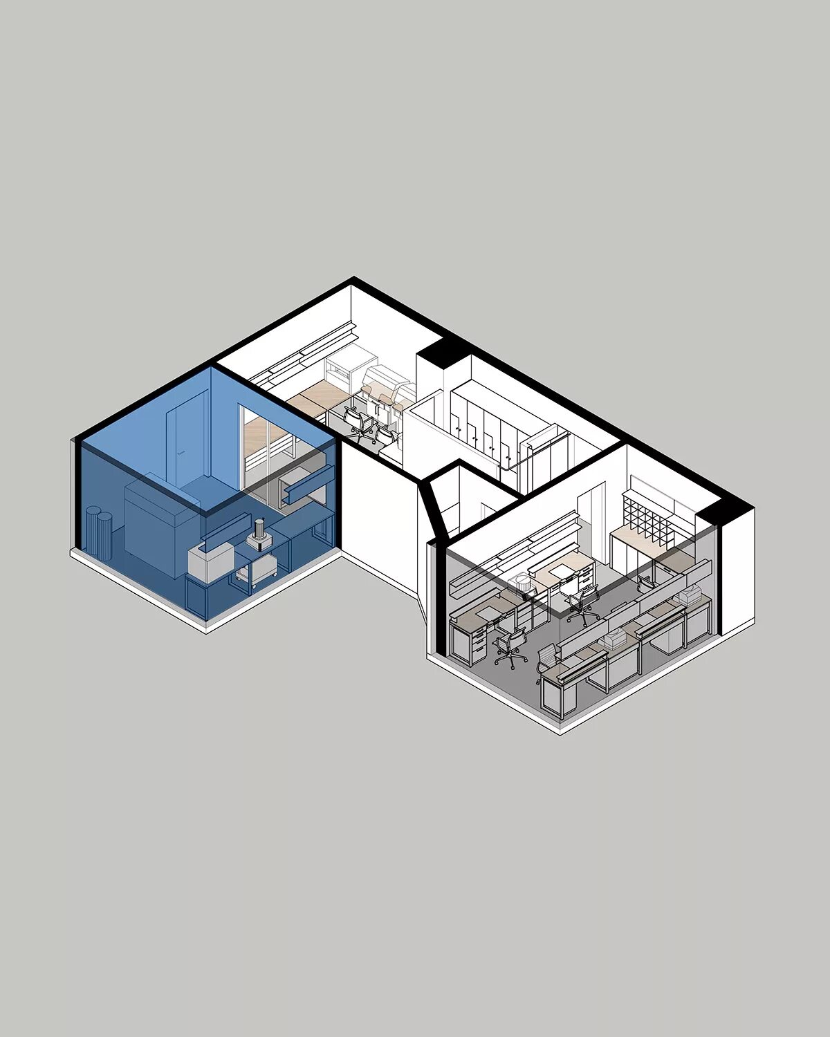 Revit дизайн интерьера Dental LABORATORY on Behance