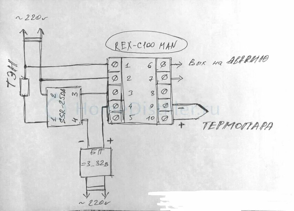 Rex c100 подключение без реле PID термоконтроллер REX-C100. Страница 130.