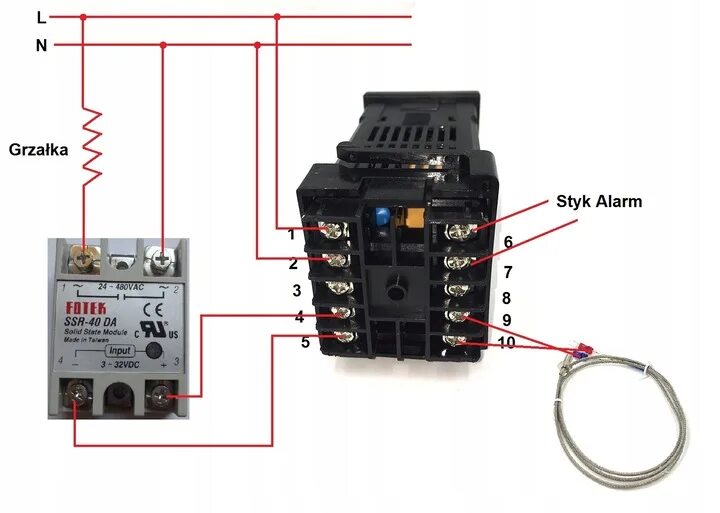 Rex c100 схема подключения с твердотельным реле Купить ПИД-регулятор температуры REX C100, термопара SSR K: отзывы, фото и харак