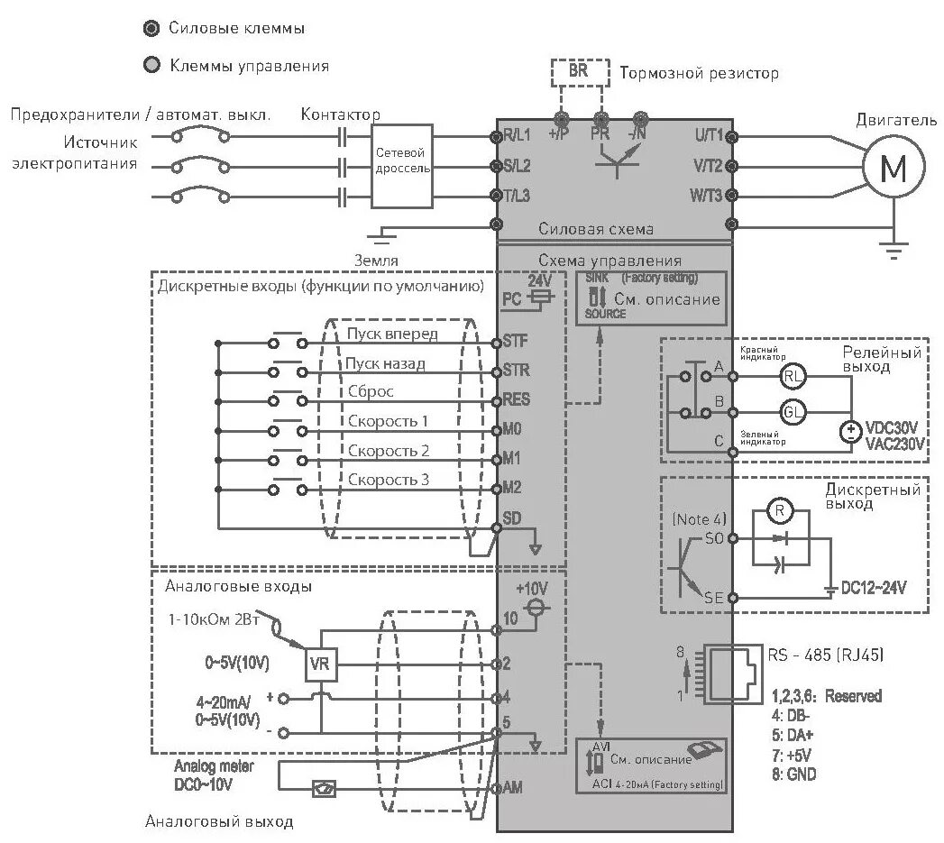 Rexroth vfc3610 схема подключения проводов Купить Преобразователь частоты ESQ-A1000-043-2.2K 2.2кВт 380-480В (ESQ)