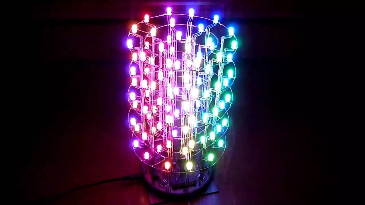 Rgb светильник своими руками Arduino RGB Led Cylinder - YouTube