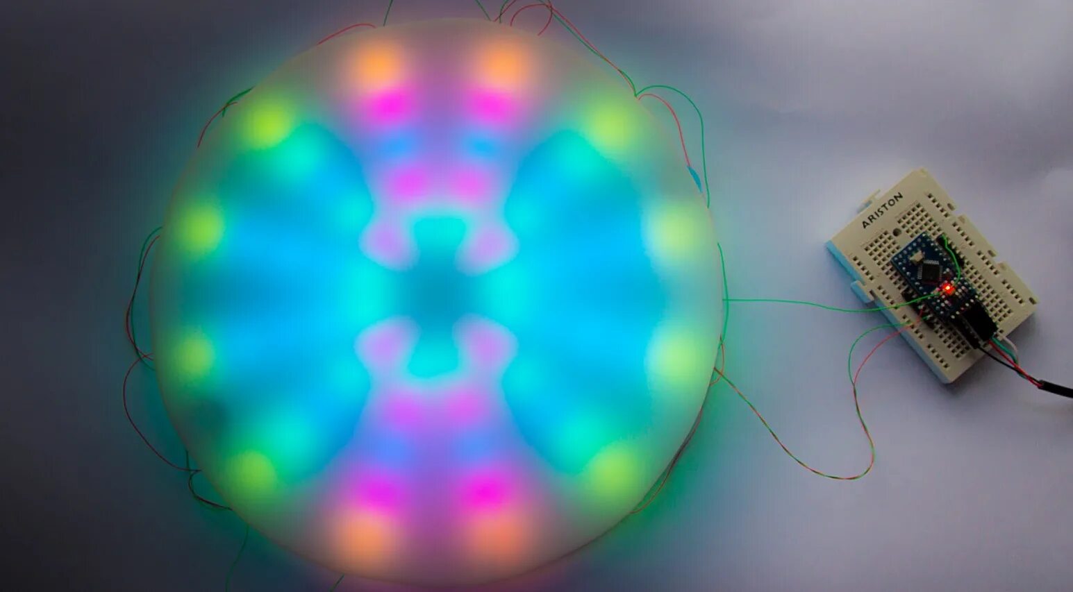 Rgb светильник своими руками Arduino Powered Digital Kaleidoscope Hackaday