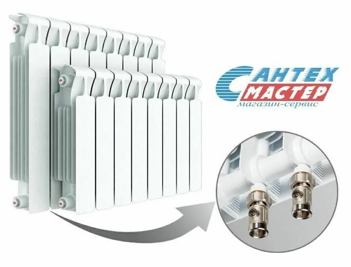 Rifar monolit 300 нижнее подключение Радиатор отопления Rifar Monolit Ventil 350 (8 секций) биметаллический нижнее ле