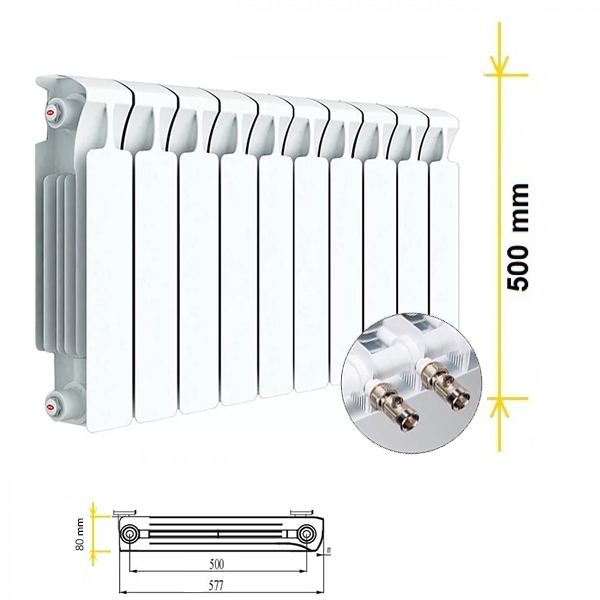 Rifar monolit 500 6 нижнее подключение Monolit 500 с нижним подключением Rifar - Интернет-магазин