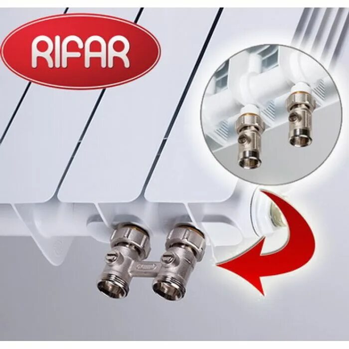 Rifar monolit ventil нижнее подключение Радиатор биметаллический Rifar Monolit 500 Ventil, 9 секций - купить радиаторы о