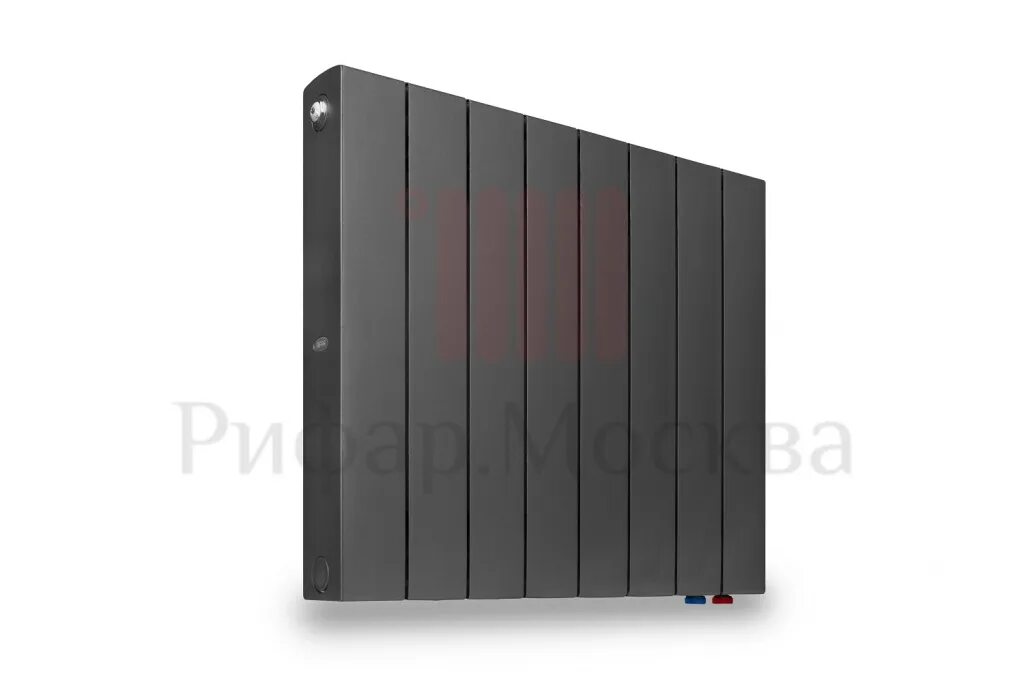 Rifar supremo 800 нижнее подключение Радиатор Rifar SUPReMO Ventil 800 4 секции нижнее правое подключение Титан (черн