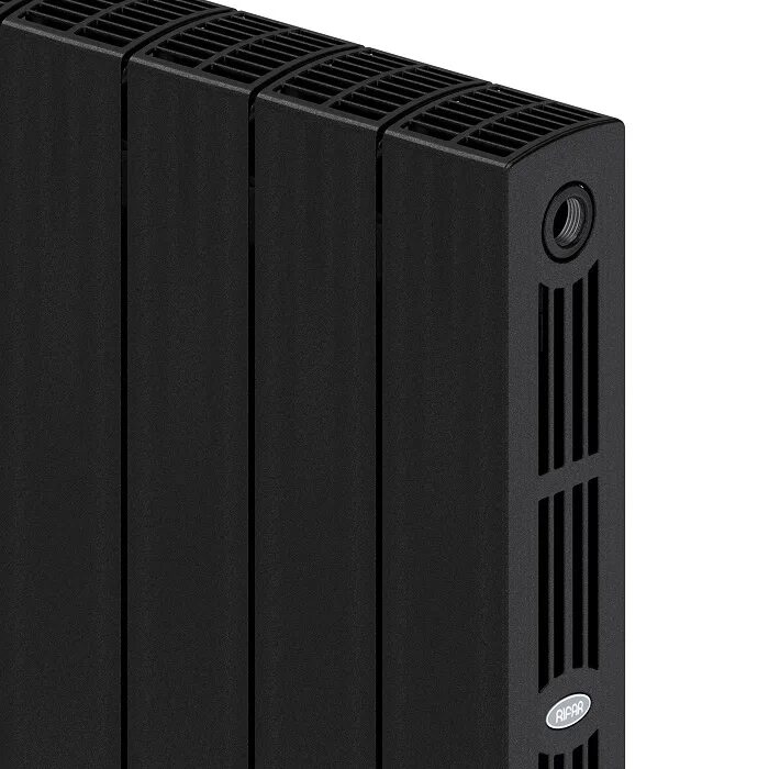 Rifar supremo ventil 500 нижнее подключение Биметаллический радиатор Rifar SUPReMO Ventil 500 "антрацит" (RAL 7016) - 4 секц