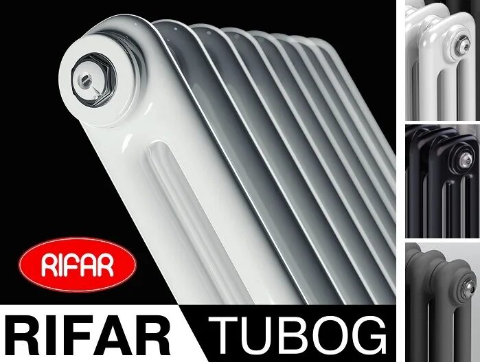 Rifar tuborg 2180 6 нижнее подключение Радиатор стальной трубчатый с боковым подключением 3057/14 (белый RAL 9016) TUBO
