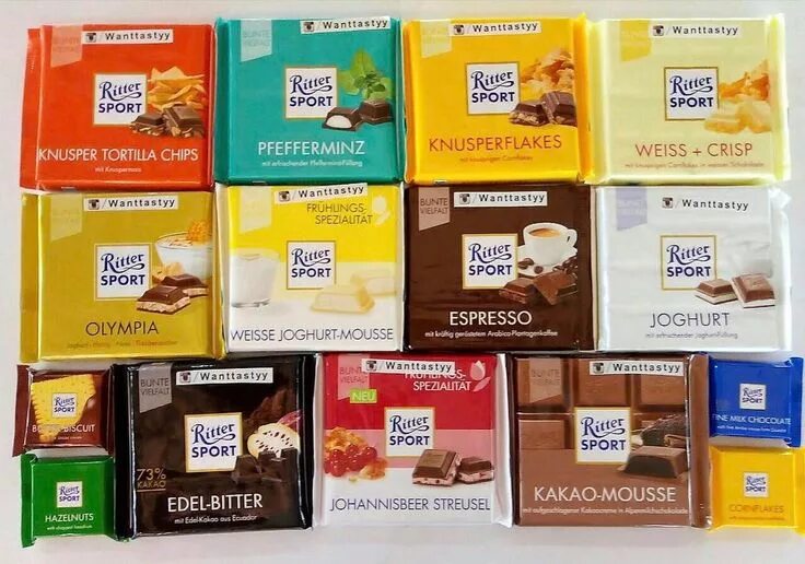 Ritter sport шоколад фото История шоколадок Риттер Спорт берет своё начало в далёком 1912 году когда велик
