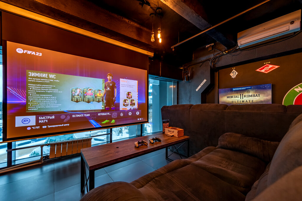 Rizz cyber lounge троилинский пер 5 фото Почасовой (PS5 + 107' Projector) - Venom Cyber Lounge - Компьютерный клуб