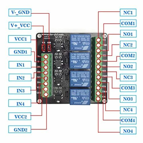 Rm 1 r3 модуль релейный схема подключения Купить scsi контроллеры MagiDeal MagiDeal 4 Kanal 3V /5 V Relaismodul Erweiterun