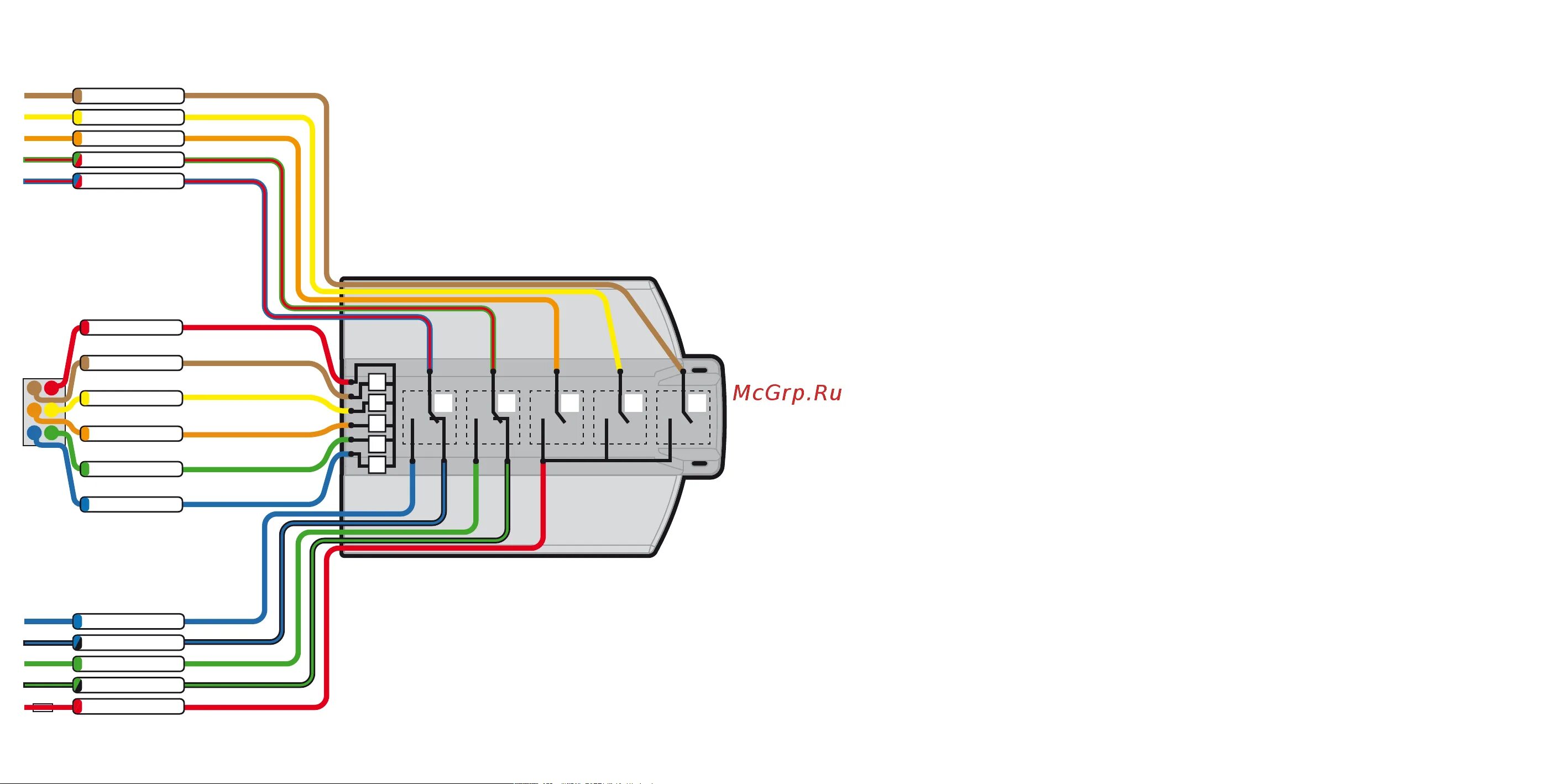Rmd 5 схема подключения Pandora DX-40R 18/33 Описание разъемов базового блока