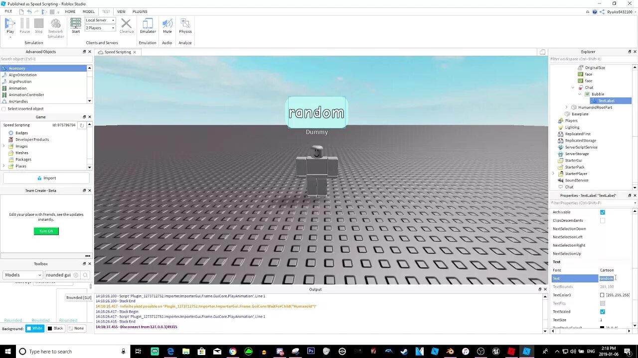 Roblox studio как сделать самодельного врага Roblox Studio :: Speed Scripting Episode 2 (Custom Chat Bubble) - YouTube
