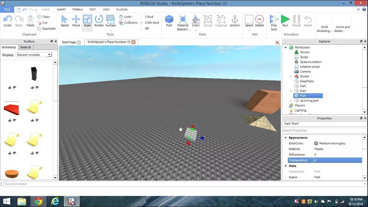 Roblox studio как сделать самодельного врага ROBLOX - How to make a Rotating Object VOICED - YouTube