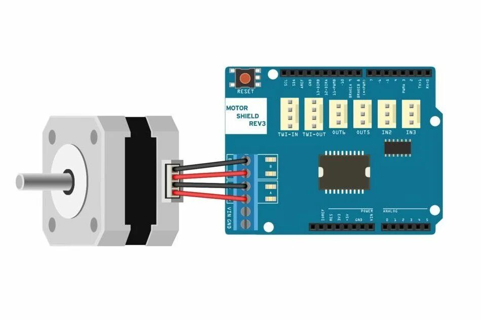 Robot kit точка ру подключение шагового двигателя Arduino Stepper Motors Arduino stepper, Stepper motor, Arduino