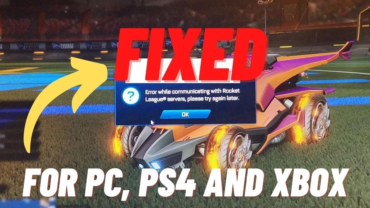 Rocket league ошибка подключения к серверам Fix Rocket League "Error while Communicating with Server, Please try later"-Pc,P
