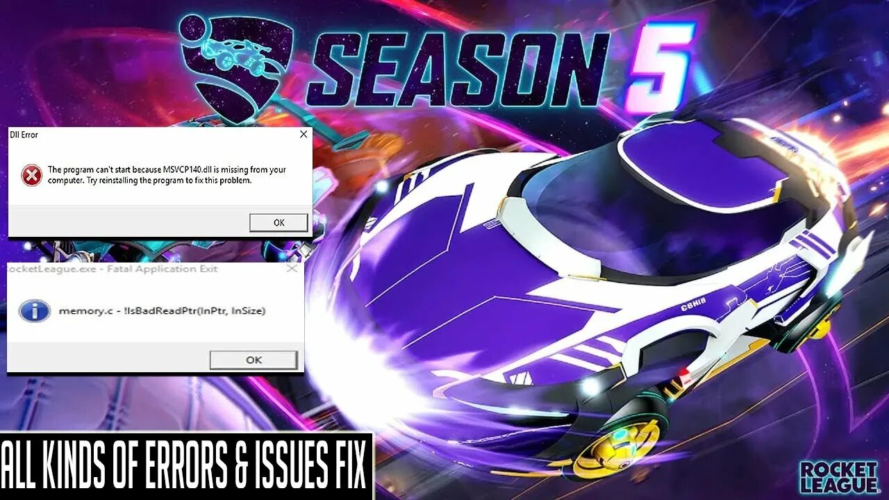 Rocket league ошибка подключения к серверам How to Fix Rocket League Crash on Startup msvcp140.dll Missing 64-bit, DX11,Cook