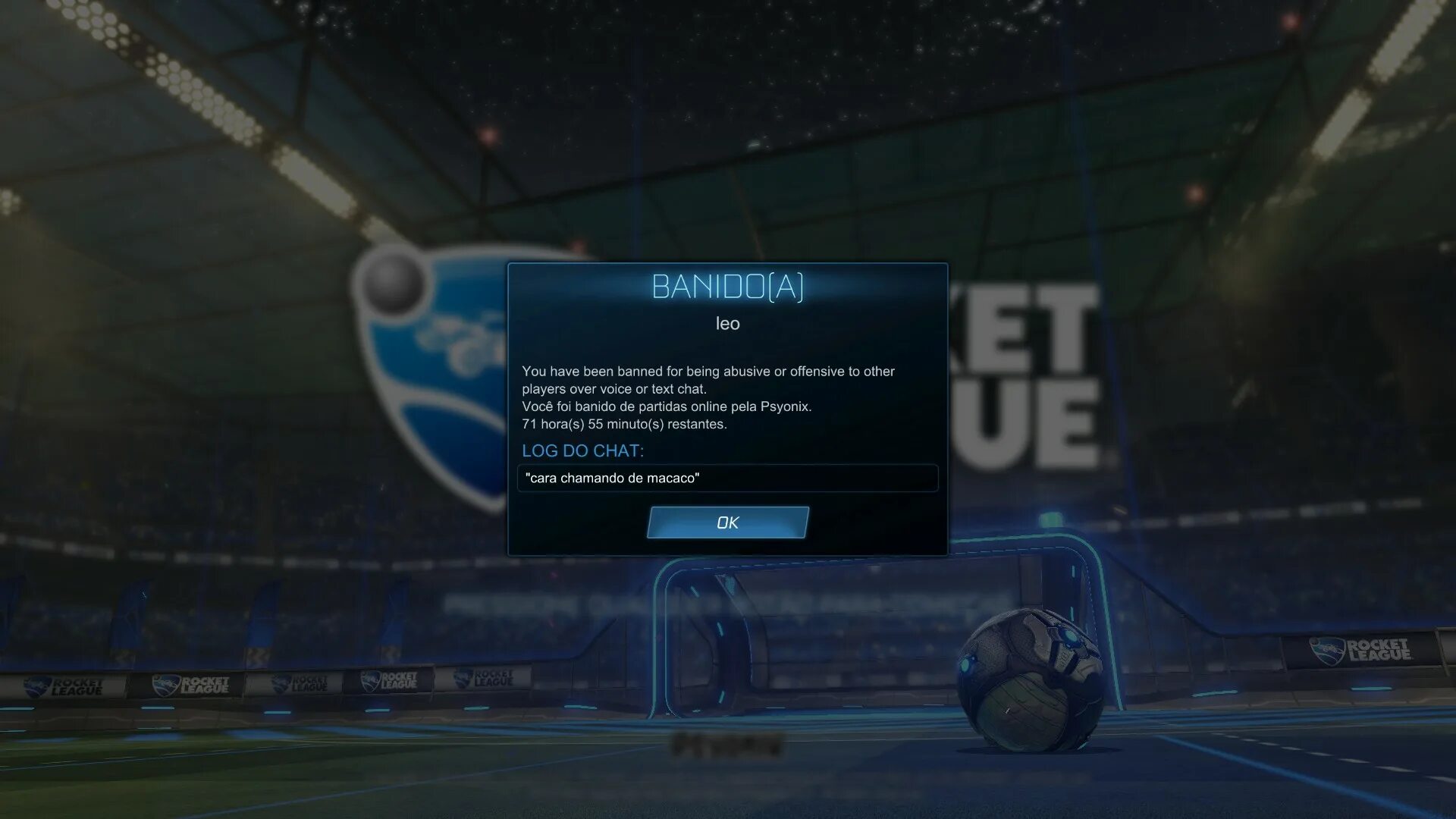 Rocket league ошибка подключения к серверам Сообщество Steam :: Скриншот :: fui banido no rocket league por avisar no chat g