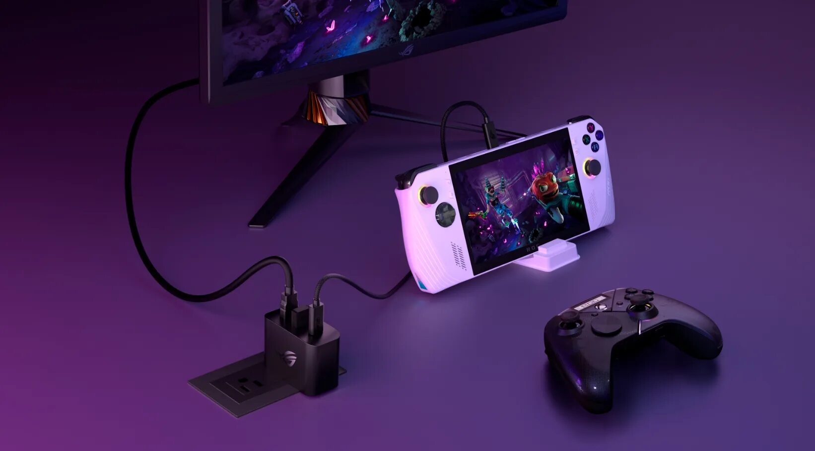 Rog ally подключение к телевизору ROG Gaming Charger Dock