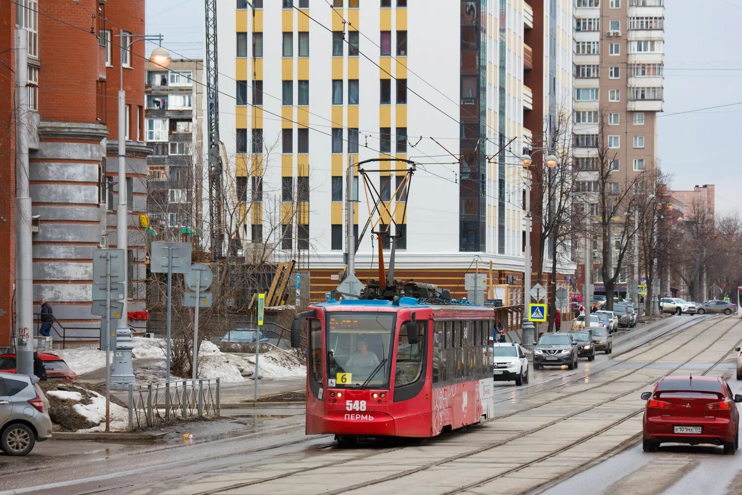 Romantic tram пермь улица ленина фото Пермь, 71-623-00 № 548 - Фото - Городской электротранспорт