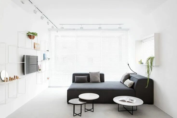 Room дизайн интерьера Leibal - SIG Apartment Monochrome living room, Living room floor plans, Apartmen