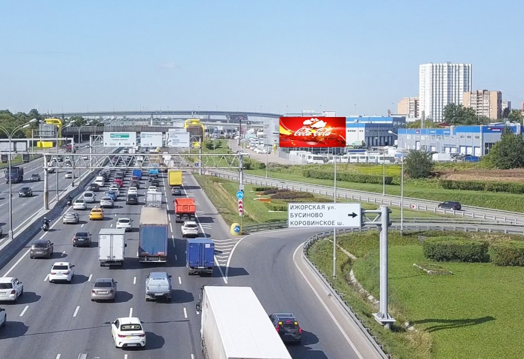 Roomika мкад 2 й километр 2 фото Медиафасады в г. Москва МКАД 78 км, владение 4Б, корп.Г ООО "Регион Медиа Групп"