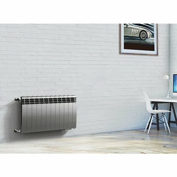 Royal biliner 500 нижнее подключение Радиатор биметаллический Royal Thermo BiLiner Silver Satin 500 6 секций 305331 к