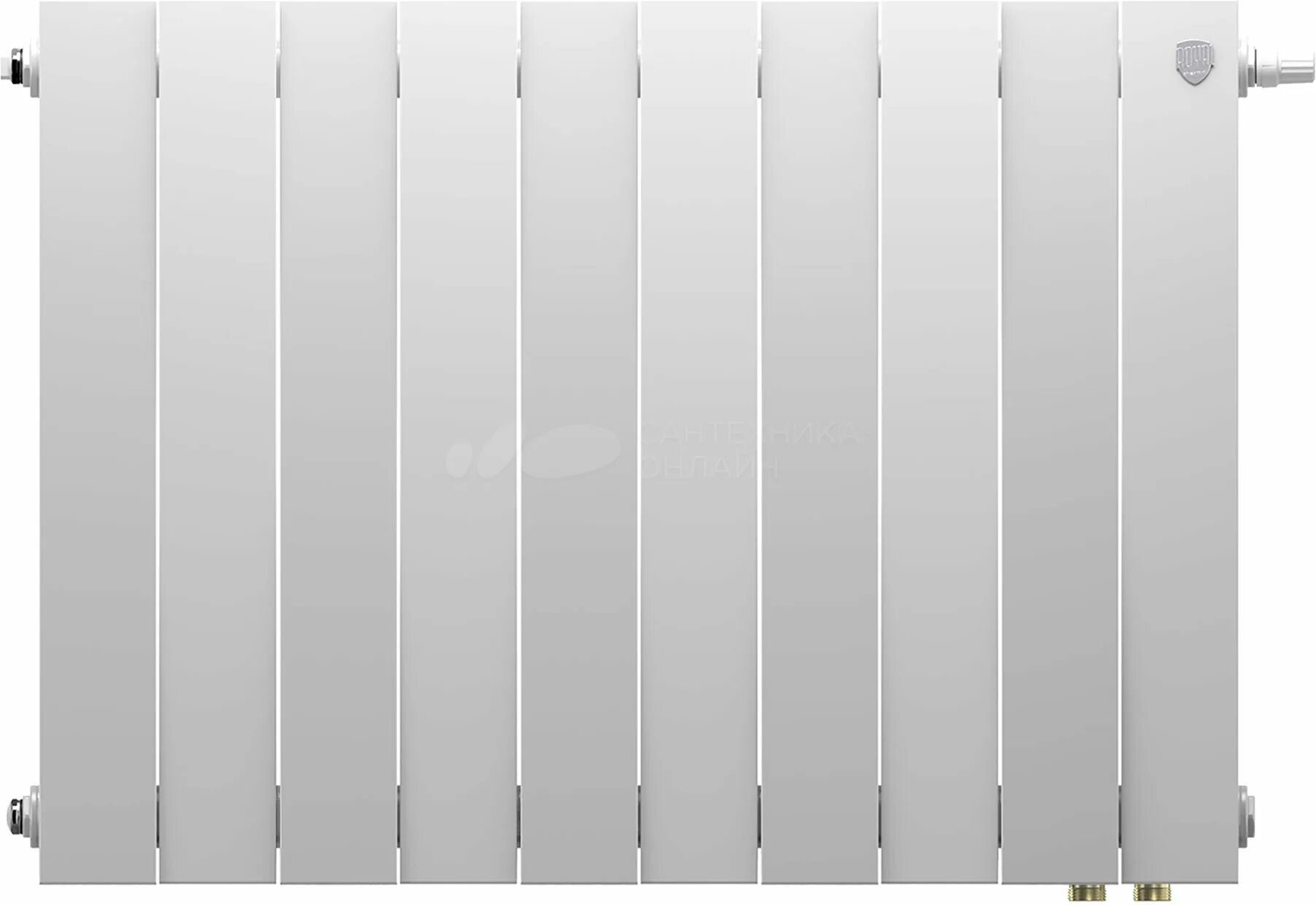 Royal thermo pianoforte нижнее подключение Радиатор биметаллический Royal Thermo Piano Forte 500 VDR80 10 секций, межосевое
