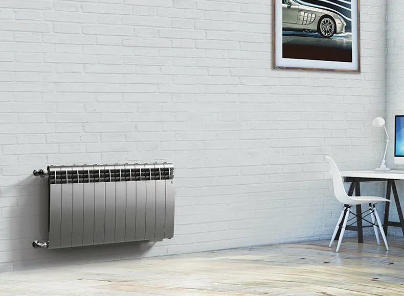 Royalthermo biliner 500 нижнее подключение Радиатор биметаллический Royal Thermo BiLiner Silver Satin 500 6 секций 305331 к