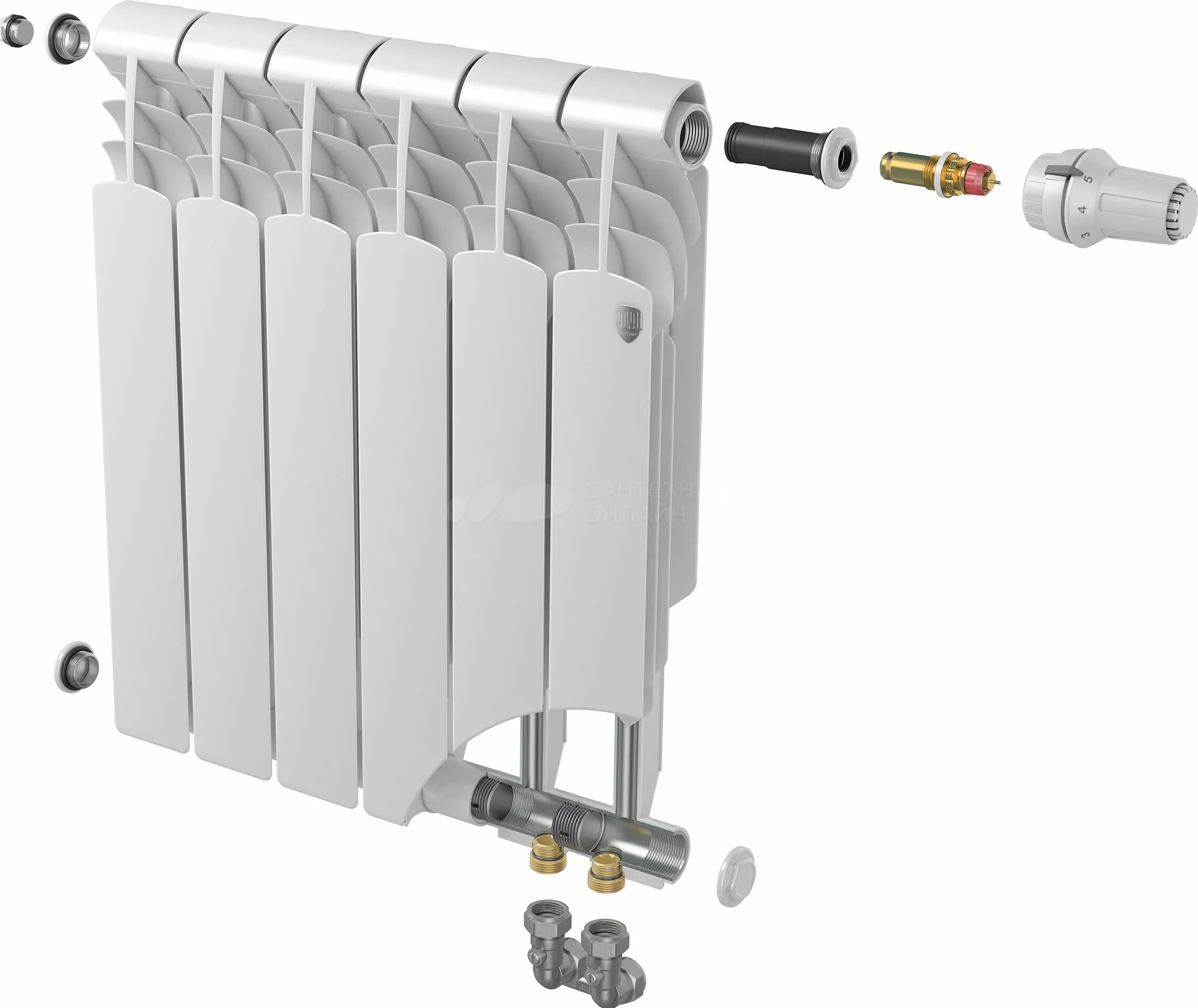 Royalthermo biliner нижнее подключение Радиатор биметаллический Royal Thermo Vittoria Super 500 VDR 10 секций купить в 