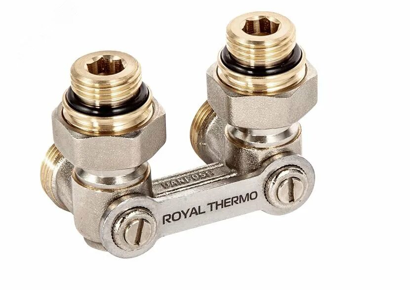 Royalthermo нижнее подключение Узел нижнего подключения радиатора угловой 1/2' х 3/4'EK артикул RTE 07.00002 Ro