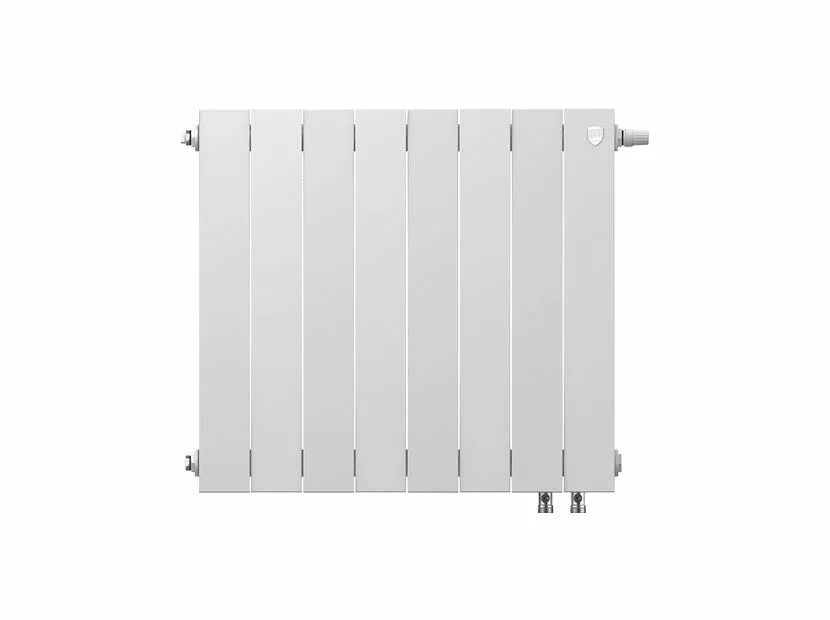 Royalthermo нижнее подключение купить Радиатор биметаллический ROYAL THERMO PianoForte 500 8 секций, ниж. подк. 6400/5