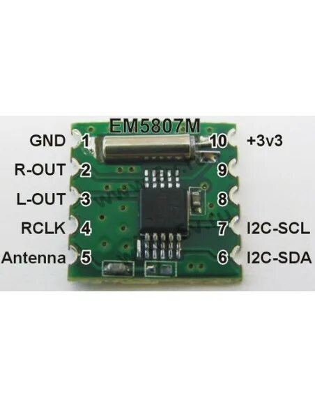 Rrd 102 схема подключения без контроллера FM Stereo Radio Module RDA5807M