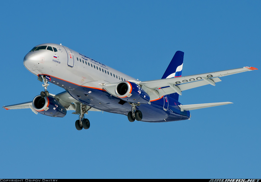 Rrj 95 самолет фото Sukhoi SSJ-100-95B Superjet 100 (RRJ-95B) - Aeroflot - Russian Airlines Aviation