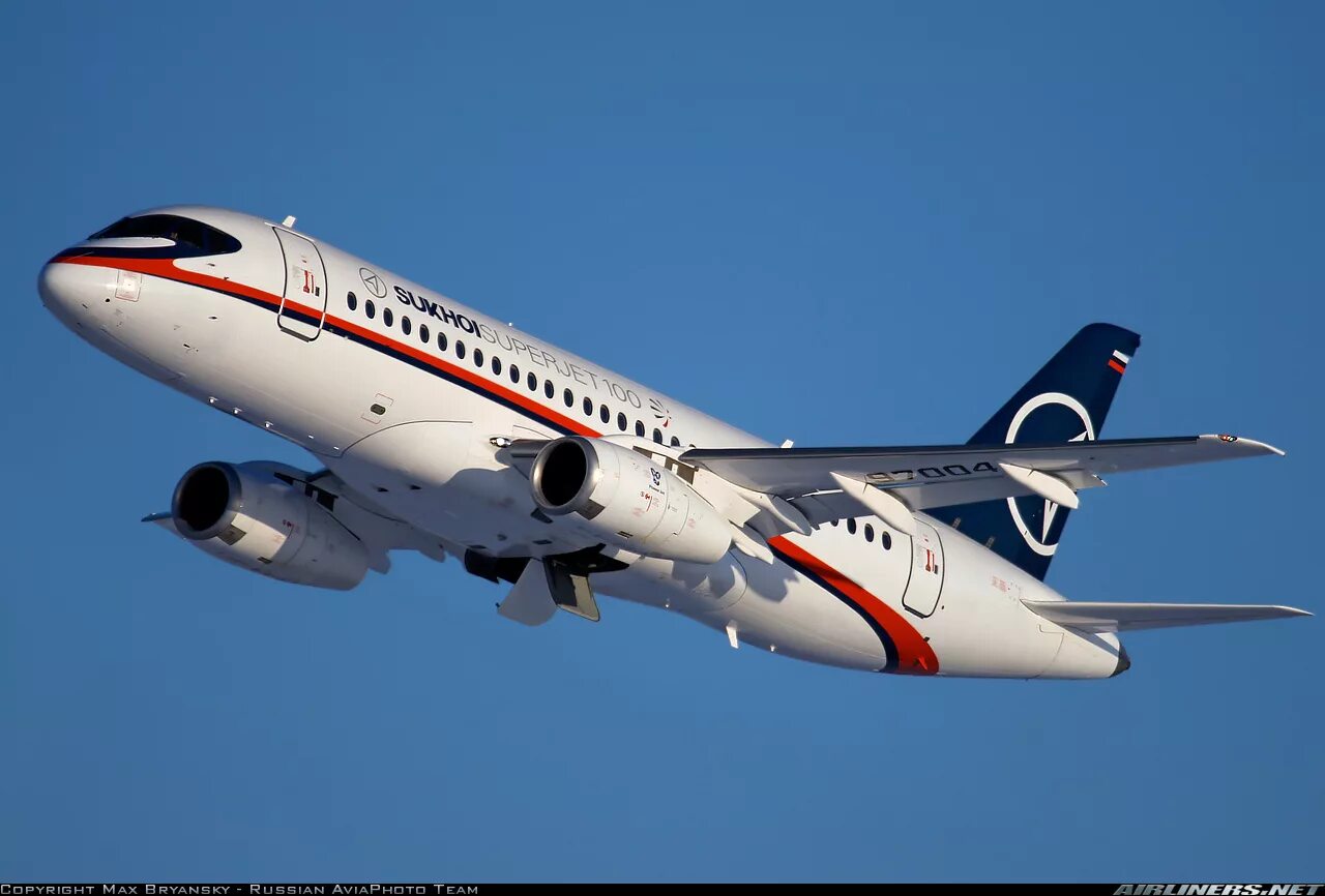 Rrj 95 самолет фото Sukhoi SSJ-100-95B Superjet 100 (RRJ-95B) - Sukhoi Aviation Photo #1673625 Airli