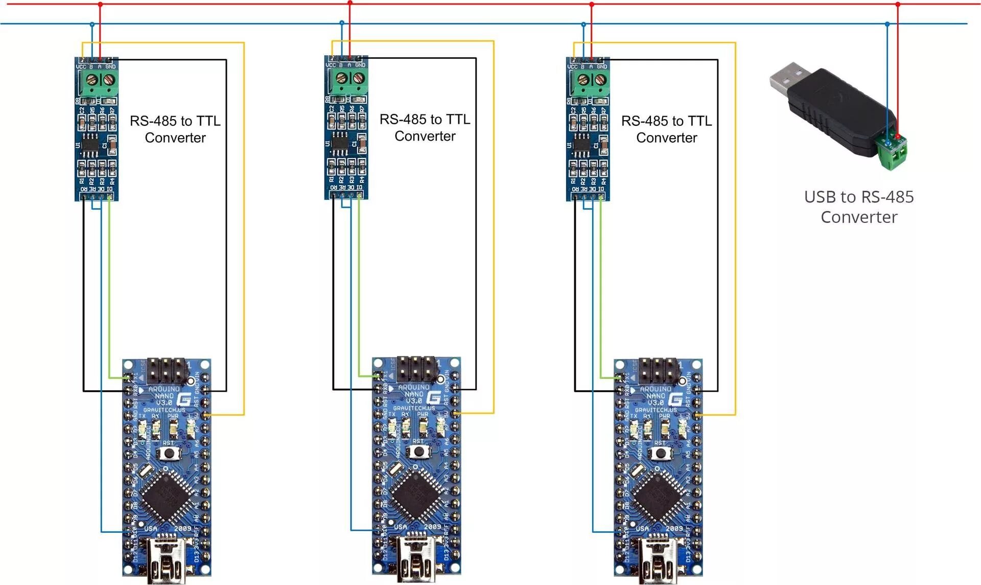Rs 485 подключение нескольких устройств Arduino - FLProg - RS-485 - Modbus / Хабр Электроника, Ардуино, Машиностроение