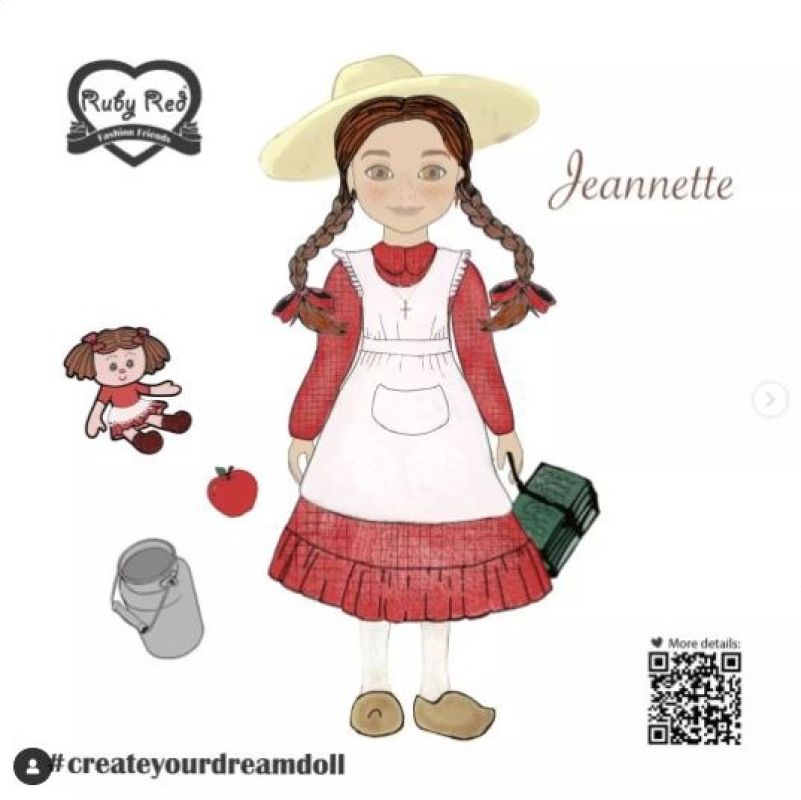 Ruby red dream doll бесплатные выкройки CYDD Кукла Жанетт арт. CYA-2301