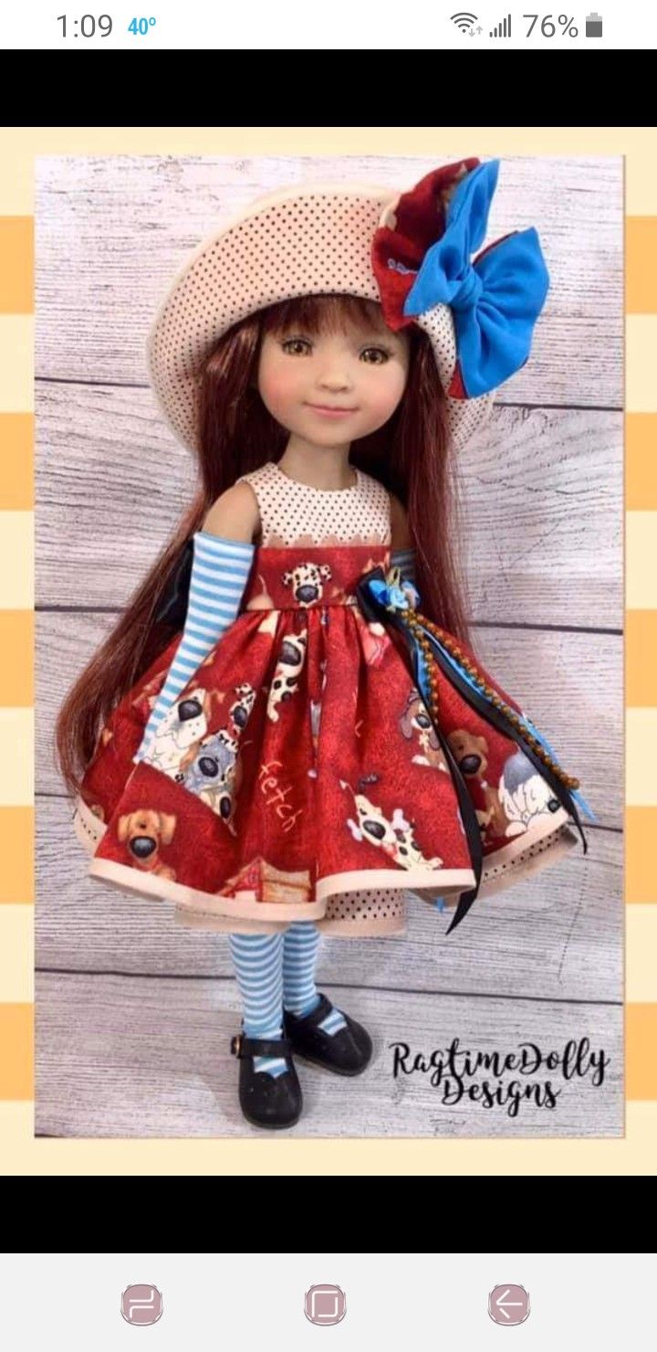 Ruby red dream doll бесплатные выкройки Ruby Red Fashion Friends Doll in Stylish Red Outfit