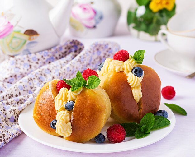 Rum baba пушкинская ул 8 фото Premium Photo Useful fruit salad in glass cup and bowl on wooden table on natura
