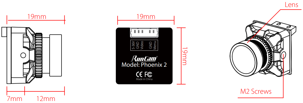Runcam phoenix 2 подключение RunCam Phoenix 2 Micro FPV Camera User Manual