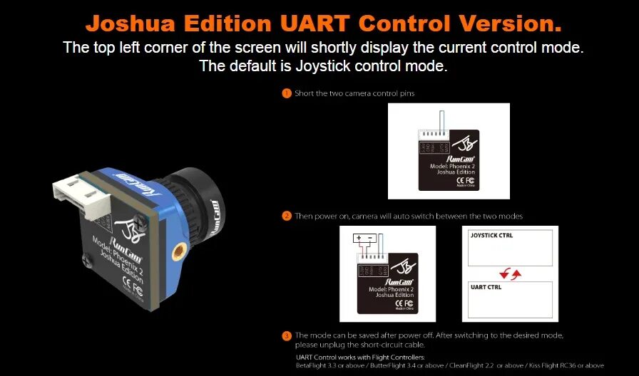 Runcam phoenix 2 подключение RunCam Phoenix 2 Джошуа издание CAM 1/2 CMOS f2.0 Супер WDR (широкий динамически