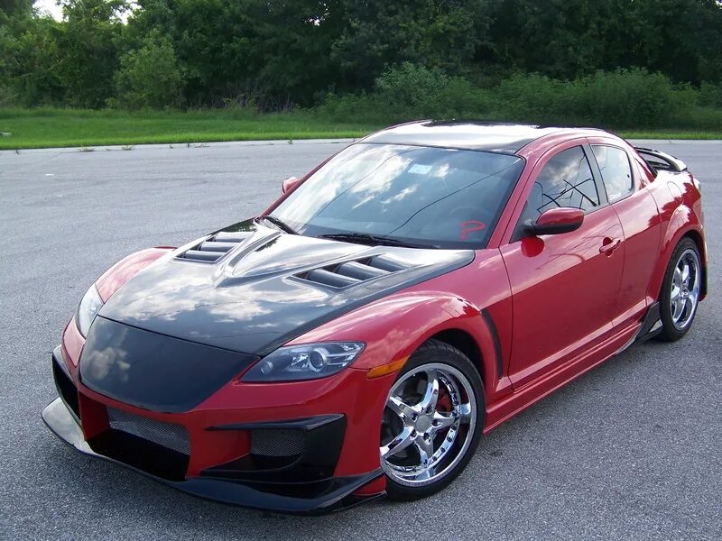 Rx 8 фото Оклейка спойлера Mazda (Мазда) RX-8 глянцевой пленкой цены в Москве