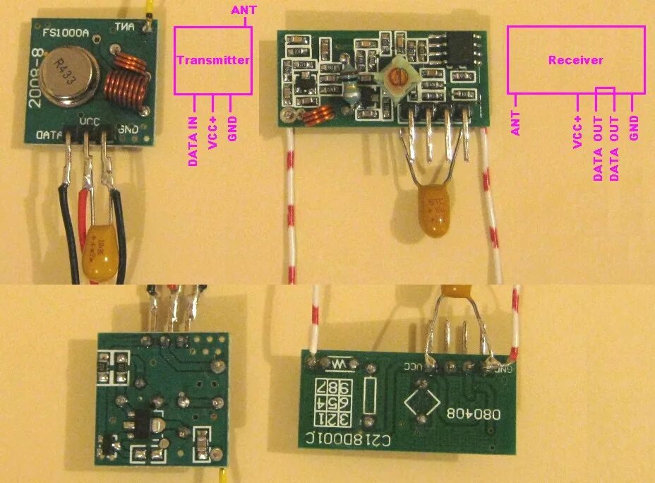 Rx470 4 радиомодуль подключение PIC project, using cheap RF modules!