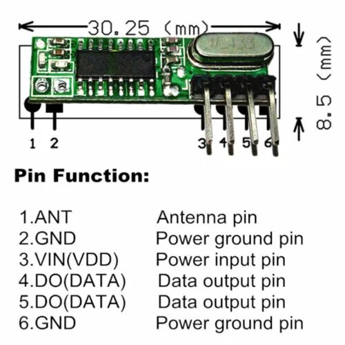 Rx470 4 радиомодуль подключение RF module 433Mhz superheterodyne receiver and transmitter kit For ard`NA eBay