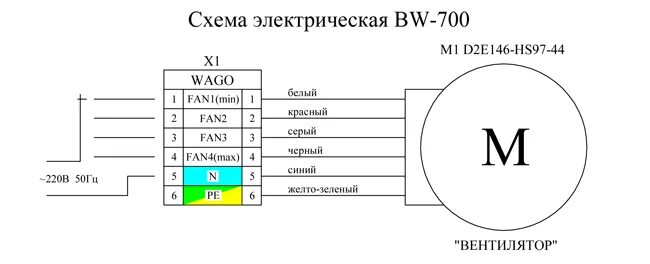 Rxs20dt3 схема подключения проводов Вытяжная установка VentMachine BW-700 - купить в Москве, цена